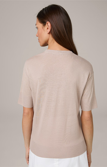Tencel Cotton T-Shirt in Taupe