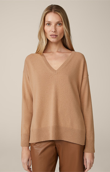 Cashmere Sweater in Camel
